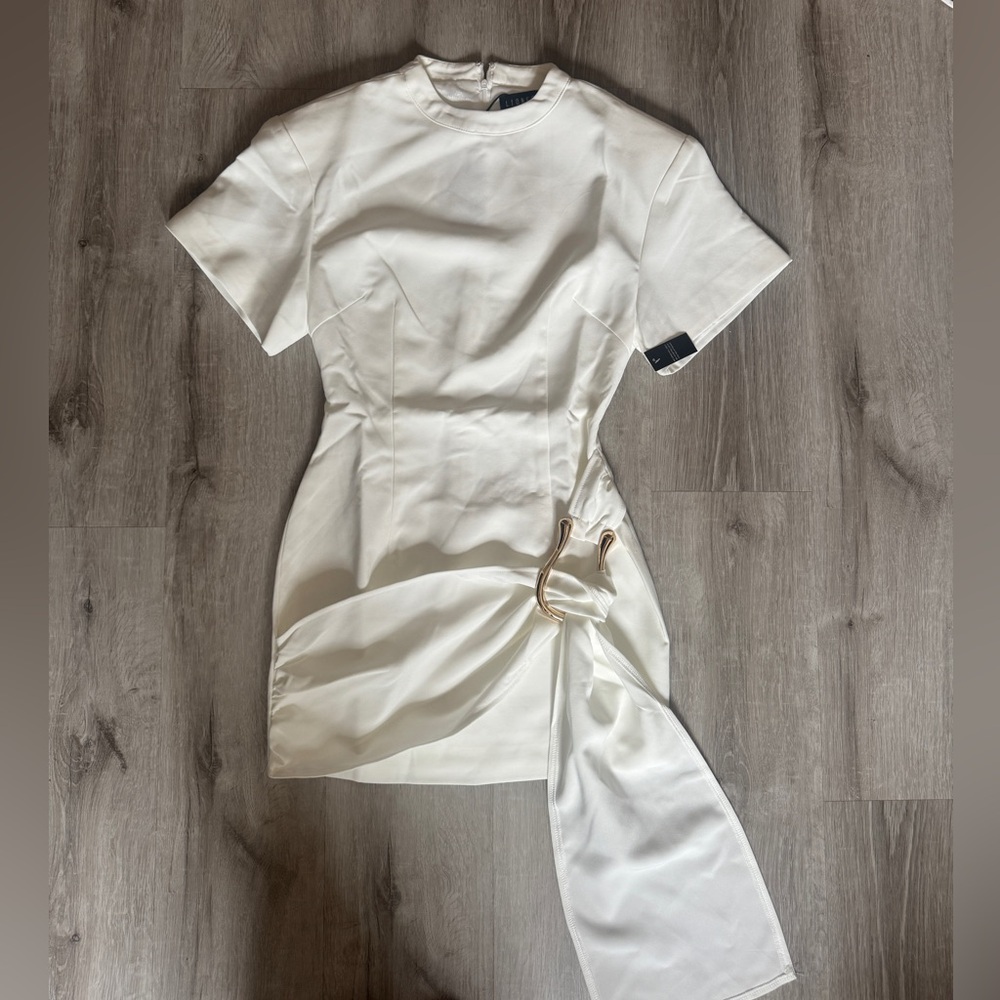 Lioness Martini Mini Dress in Porcelain